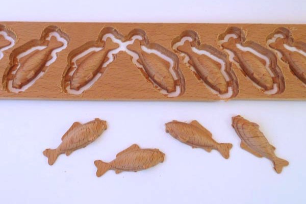 wooden koi
